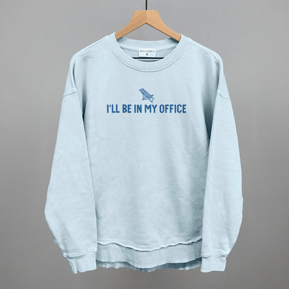 I'll Be In My Office Beach graphic top in Nantucket Breeze