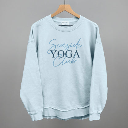 Seaside Yoga Club Funny Oversized Terry Poncho in Nantucket Breeze – Ivy + Cloth