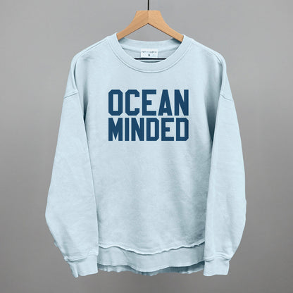 Ocean Minded Funny Oversized Terry Poncho in Nantucket Breeze – Ivy + Cloth