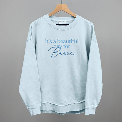 It's A Beautiful Day For Barre graphic top in Nantucket Breeze