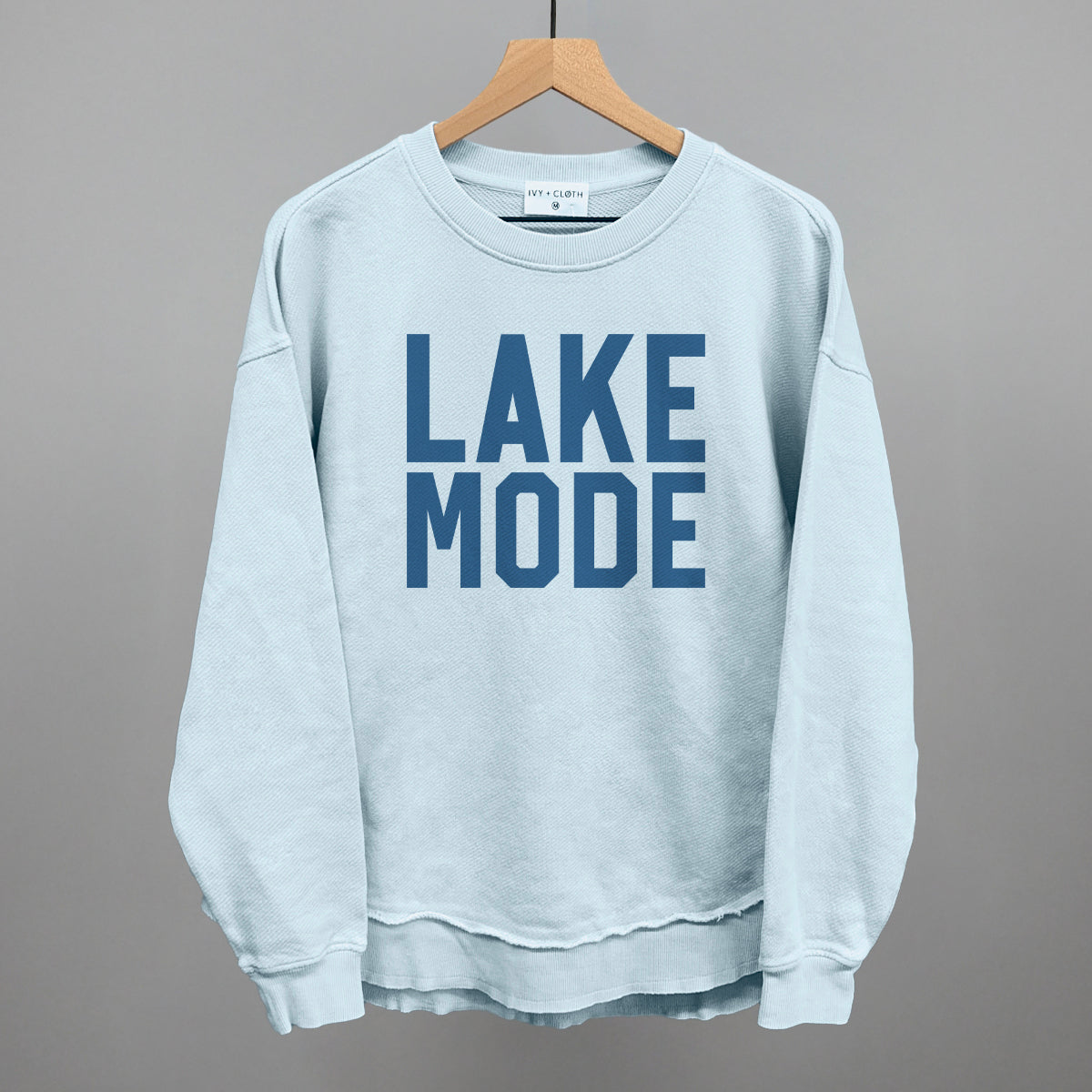 Lake Mode Lake Life graphic top in Nantucket Breeze