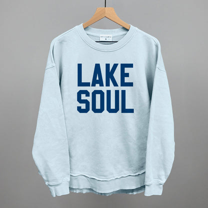 Lake Soul Funny Oversized Terry Poncho in Nantucket Breeze – Ivy + Cloth