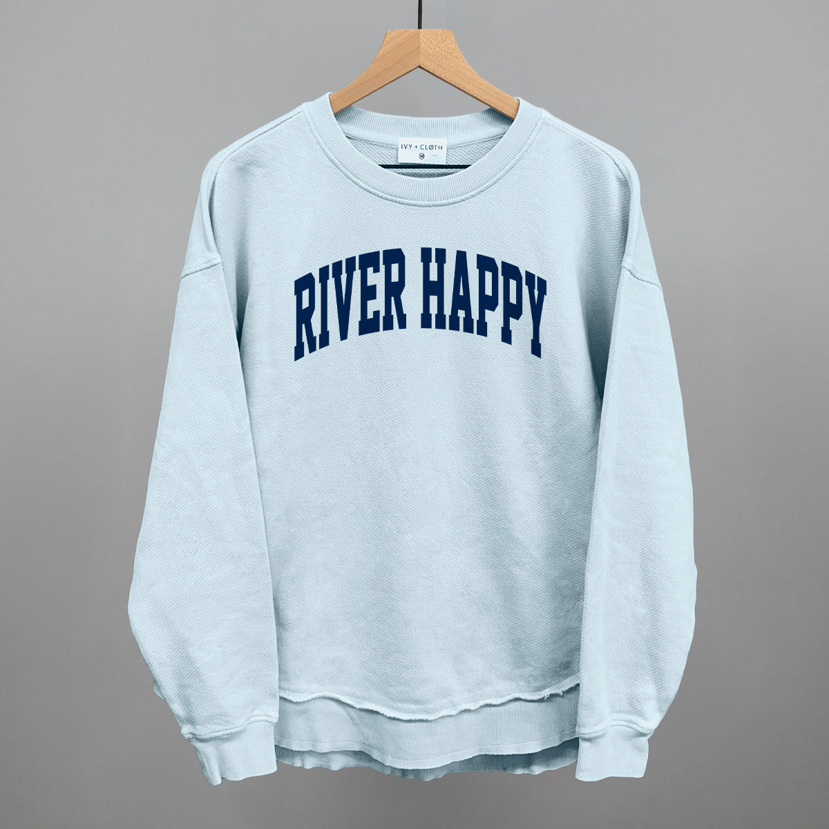 River Happy graphic top in Nantucket Breeze