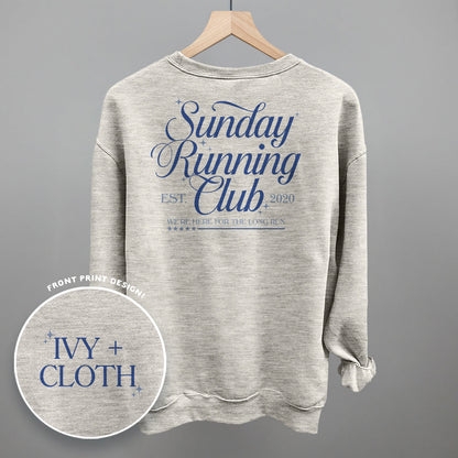 Sunday Running Club graphic top in Oatmeal