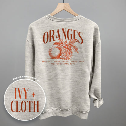 Orange Wellness (Back Print) Funny Sweatshirt in Oatmeal – Ivy + Cloth