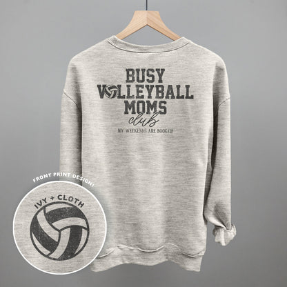 Busy Volleyball Moms Club (Back Print) Funny Sweatshirt in Oatmeal – Ivy + Cloth