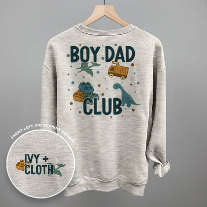 Boy Dad Club Doodles (Back Print) Funny Sweatshirt in Oatmeal – Ivy + Cloth