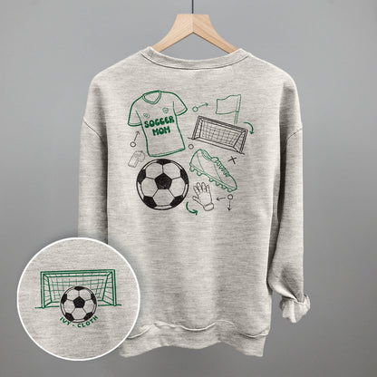 Soccer Mom Doodle (Back Print) Funny Sweatshirt in Oatmeal – Ivy + Cloth