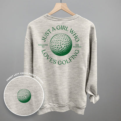 Just A Girl Who Loves Golfing (Back Print) Funny Sweatshirt in Oatmeal – Ivy + Cloth