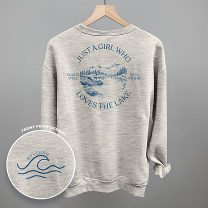 Just A Girl Who Loves The Lake (Back Print) Funny Sweatshirt in Oatmeal – Ivy + Cloth