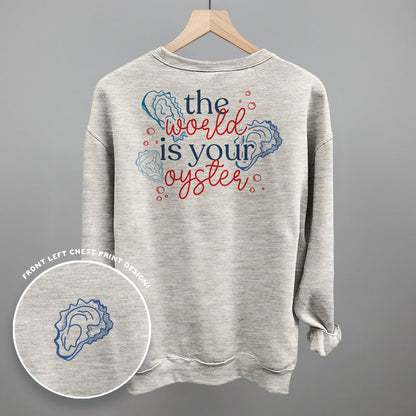 The World Is Your Oyster Doodles (Back Print) Funny Sweatshirt in Oatmeal – Ivy + Cloth