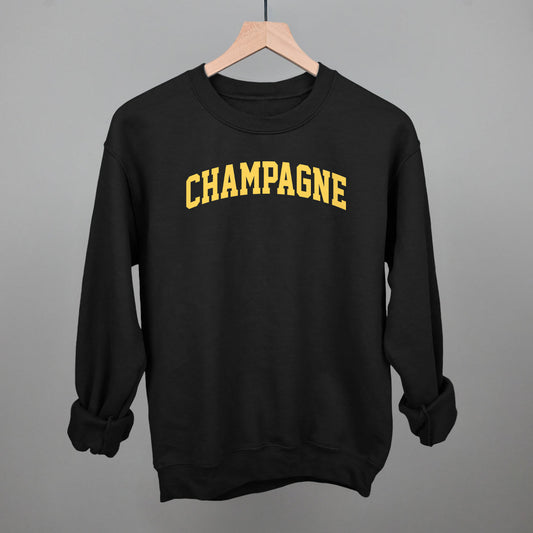 Champagne Arch Funny Sweatshirt in Black – Ivy + Cloth