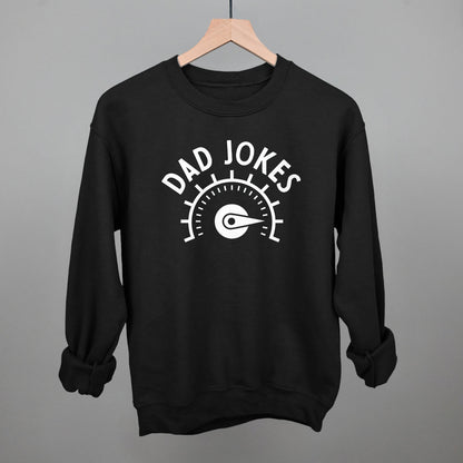 Dad Jokes Meter Funny Sweatshirt in Black – Ivy + Cloth