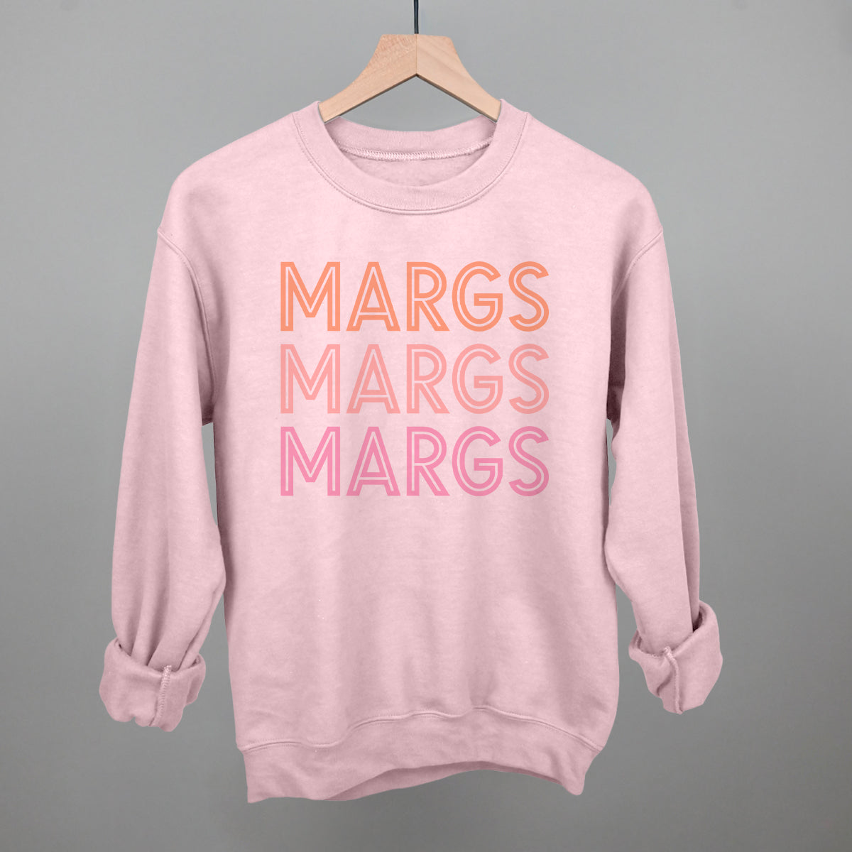 Margs (Repeated) Funny Sweatshirt in Light Pink – Ivy + Cloth