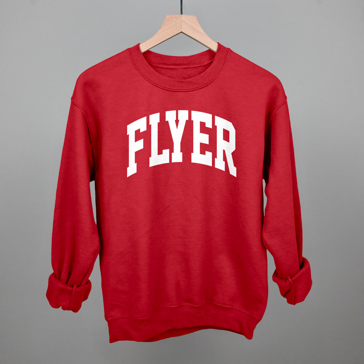 Flyer Arch Funny Sweatshirt in Red – Ivy + Cloth