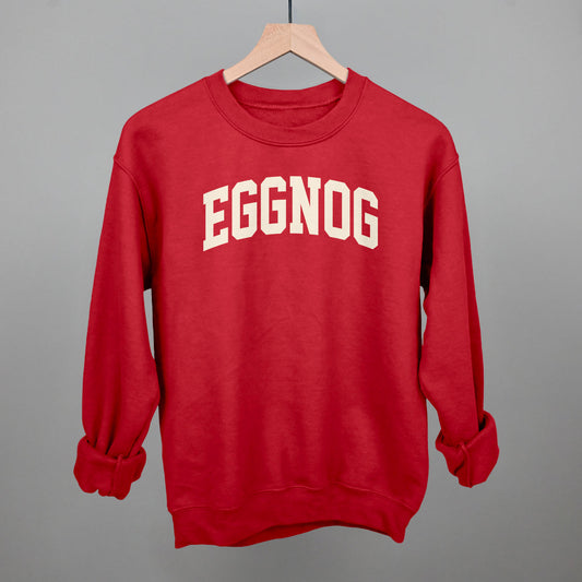 Eggnog Arch Funny Sweatshirt in Red – Ivy + Cloth