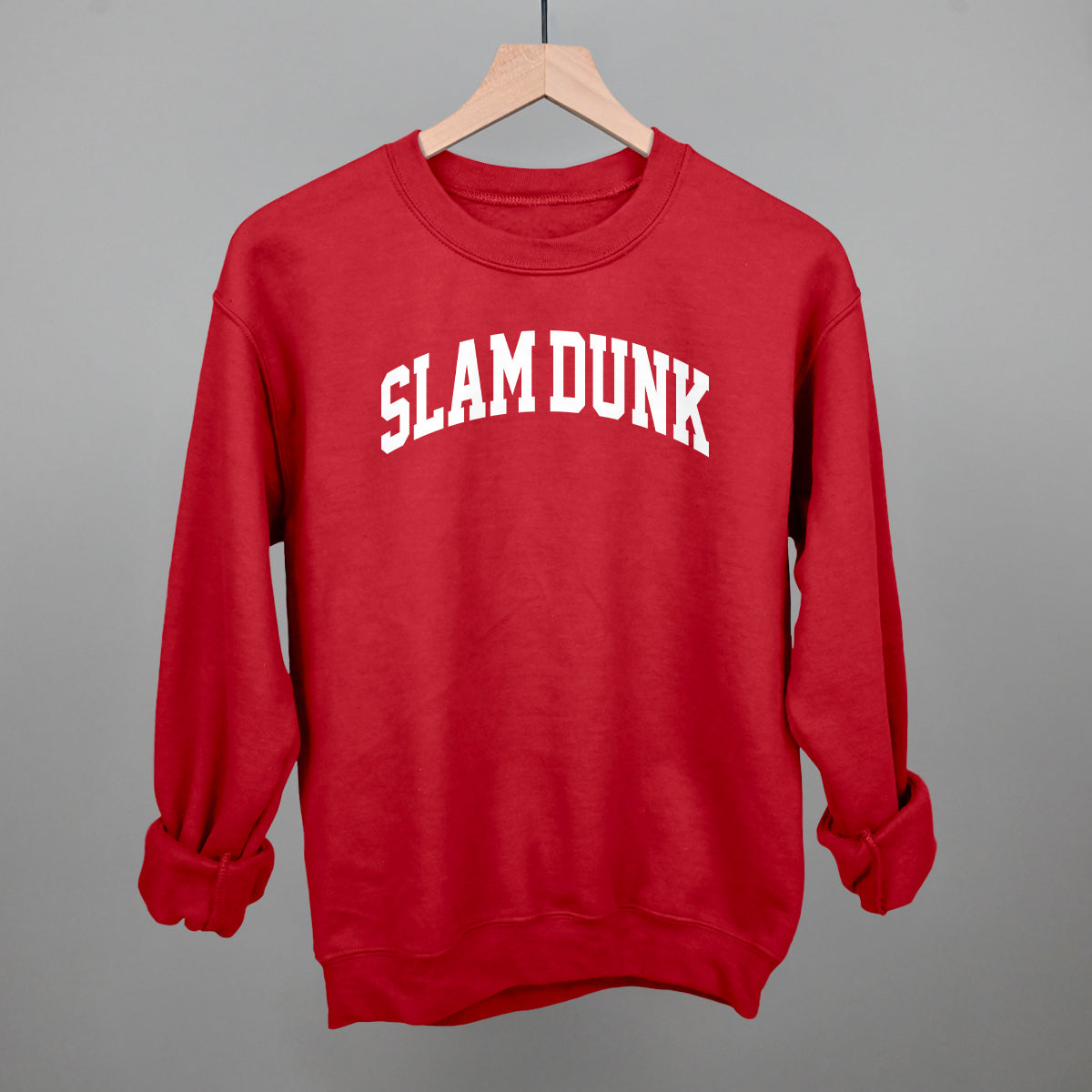 Slam Dunk Arch Funny Sweatshirt in Red – Ivy + Cloth