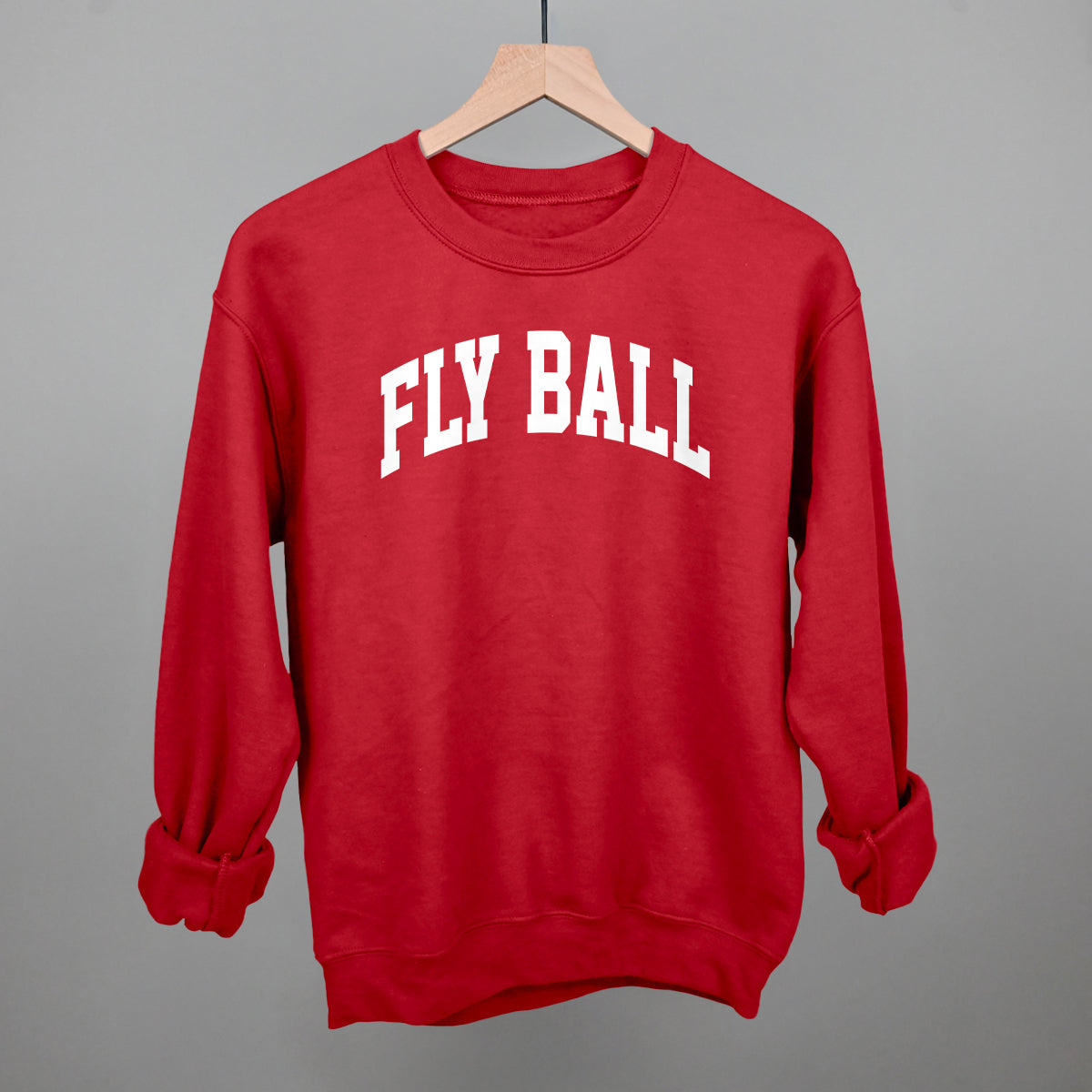 Fly Ball Arch Funny Sweatshirt in Red – Ivy + Cloth