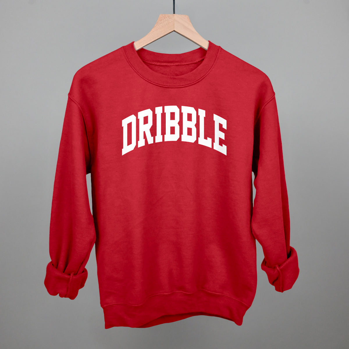 Dribble Arch Funny Sweatshirt in Red – Ivy + Cloth