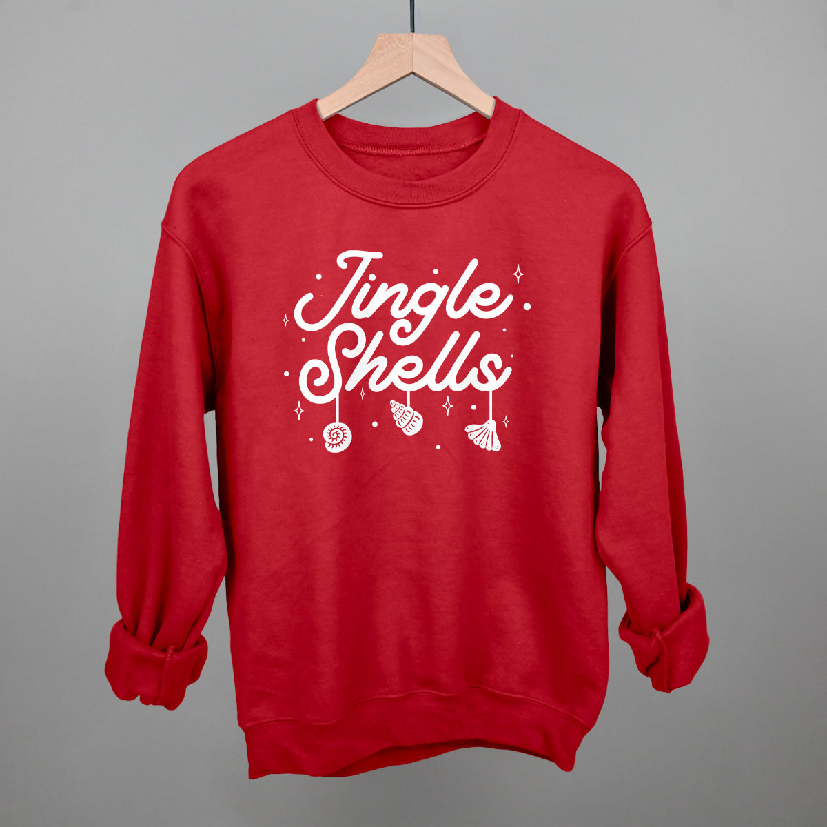 Jingle Shells Funny Sweatshirt in Red – Ivy + Cloth