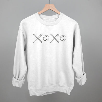 XOXO (Baseball) Funny Sweatshirt in White – Ivy + Cloth