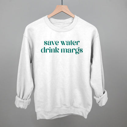 Save Water Drink Margs Funny Sweatshirt in White – Ivy + Cloth