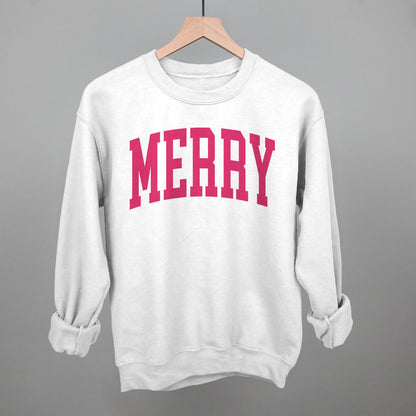 Merry Arch Funny Sweatshirt in White – Ivy + Cloth