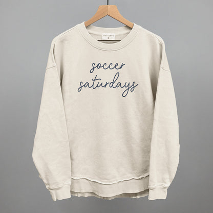 Soccer Saturdays Funny Oversized Terry Poncho in Tapioca – Ivy + Cloth