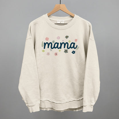 Mama Dainty Floral graphic top in Tapioca
