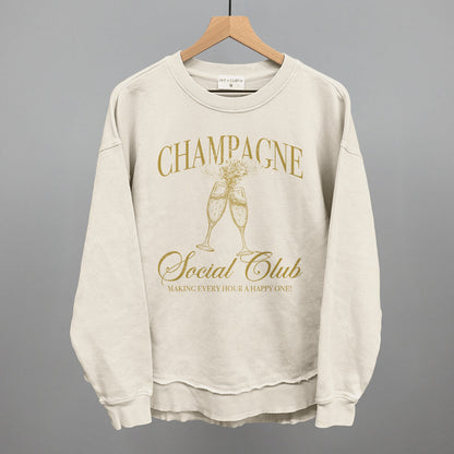 Champagne Social Club Funny Oversized Terry Poncho in Tapioca – Ivy + Cloth
