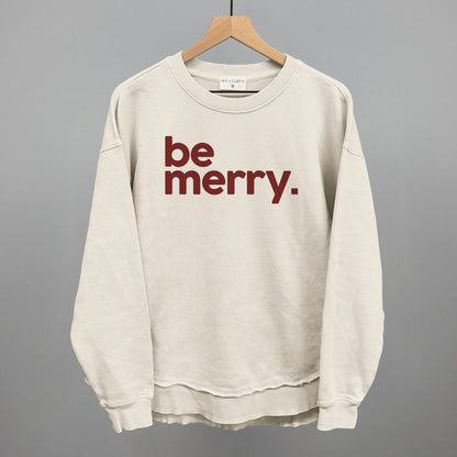 Be Merry Funny Oversized Terry Poncho in Tapioca – Ivy + Cloth