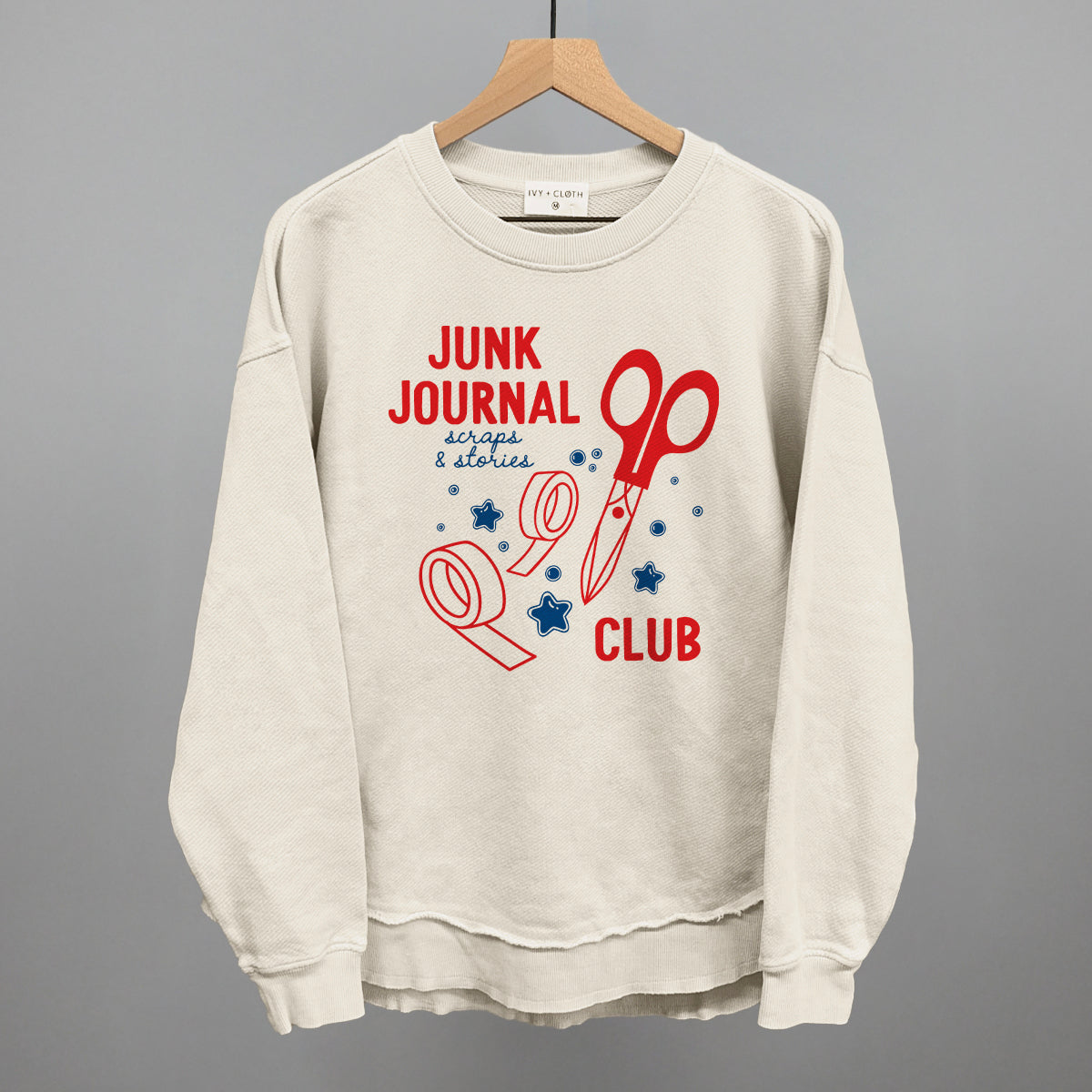 Junk Journal Club Funny Oversized Terry Poncho in Tapioca – Ivy + Cloth