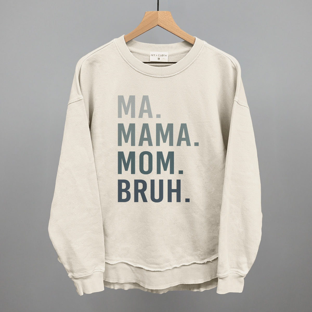 Ma Mama Mom Bruh graphic top in Tapioca
