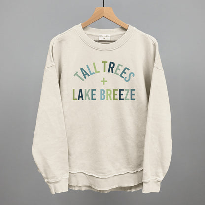 Tall Trees + Lake Breeze graphic top in Tapioca