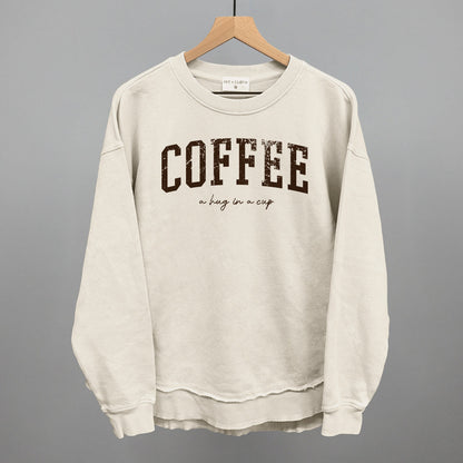 Coffee (A Hug In A Cup) Funny Oversized Terry Poncho in Tapioca – Ivy + Cloth