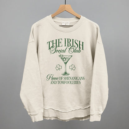 The Irish Social Club St. Patrick's Day graphic top in Tapioca
