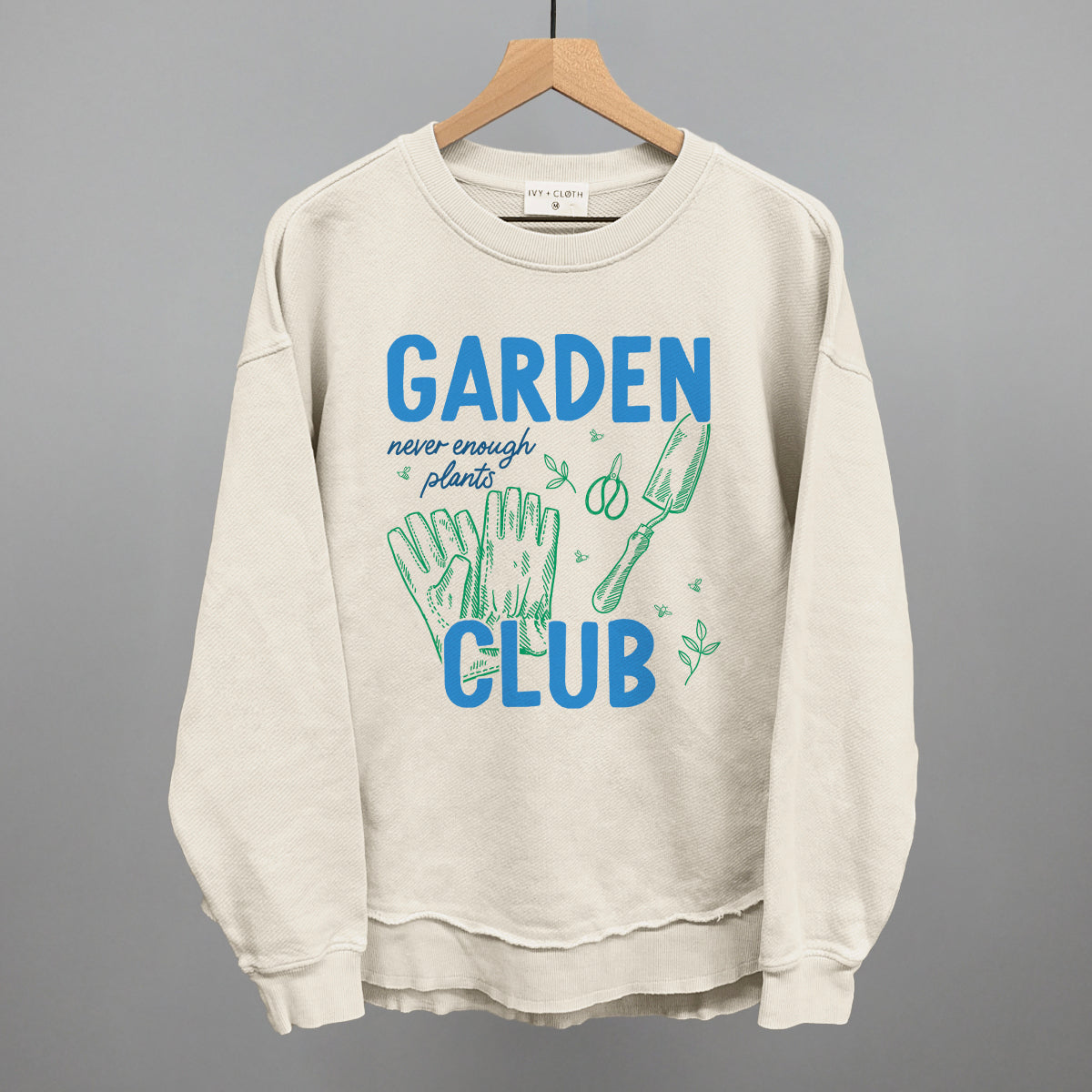 Garden Club Gardening graphic top in Tapioca