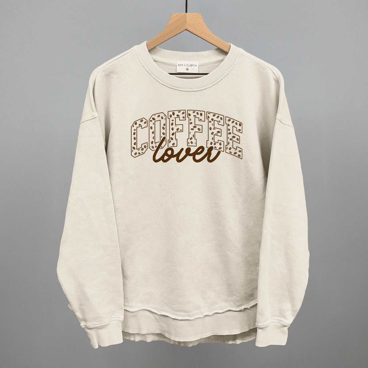 Coffee Lover graphic top in Tapioca