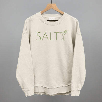 Salty Margarita Doodle Funny Oversized Terry Poncho in Tapioca – Ivy + Cloth