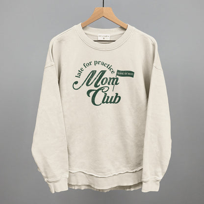 Late For Practice Mom Club Funny Oversized Terry Poncho in Tapioca – Ivy + Cloth