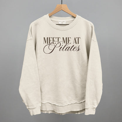 Meet Me At Pilates Funny Oversized Terry Poncho in Tapioca – Ivy + Cloth