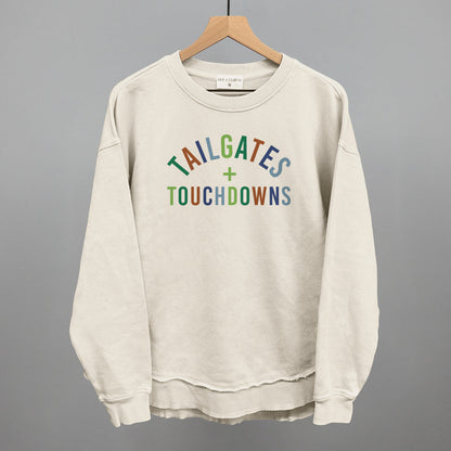 Tailgates and Touchdowns Football graphic top in Tapioca
