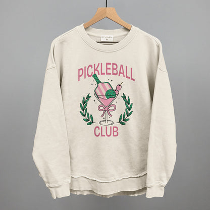 Pickleball Club Martini Funny Oversized Terry Poncho in Tapioca – Ivy + Cloth