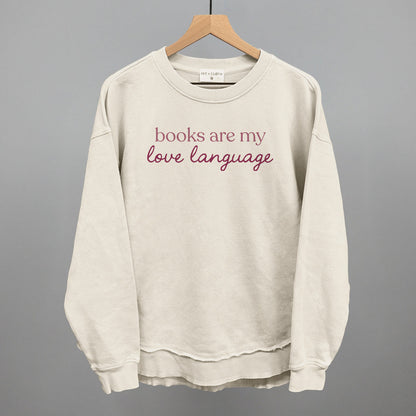 Books Are My Love Language graphic top in Tapioca