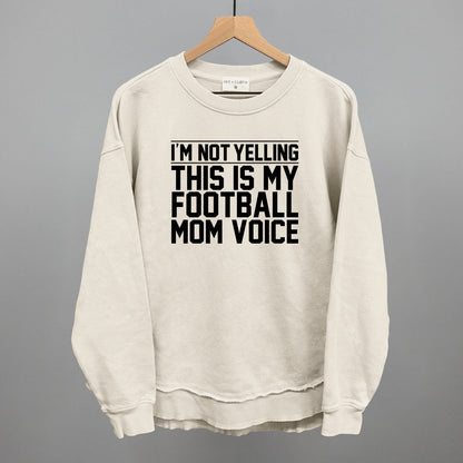 Football Mom Voice graphic top in Tapioca