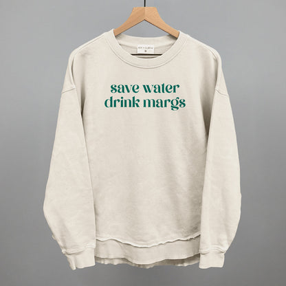 Save Water Drink Margs Funny Oversized Terry Poncho in Tapioca – Ivy + Cloth