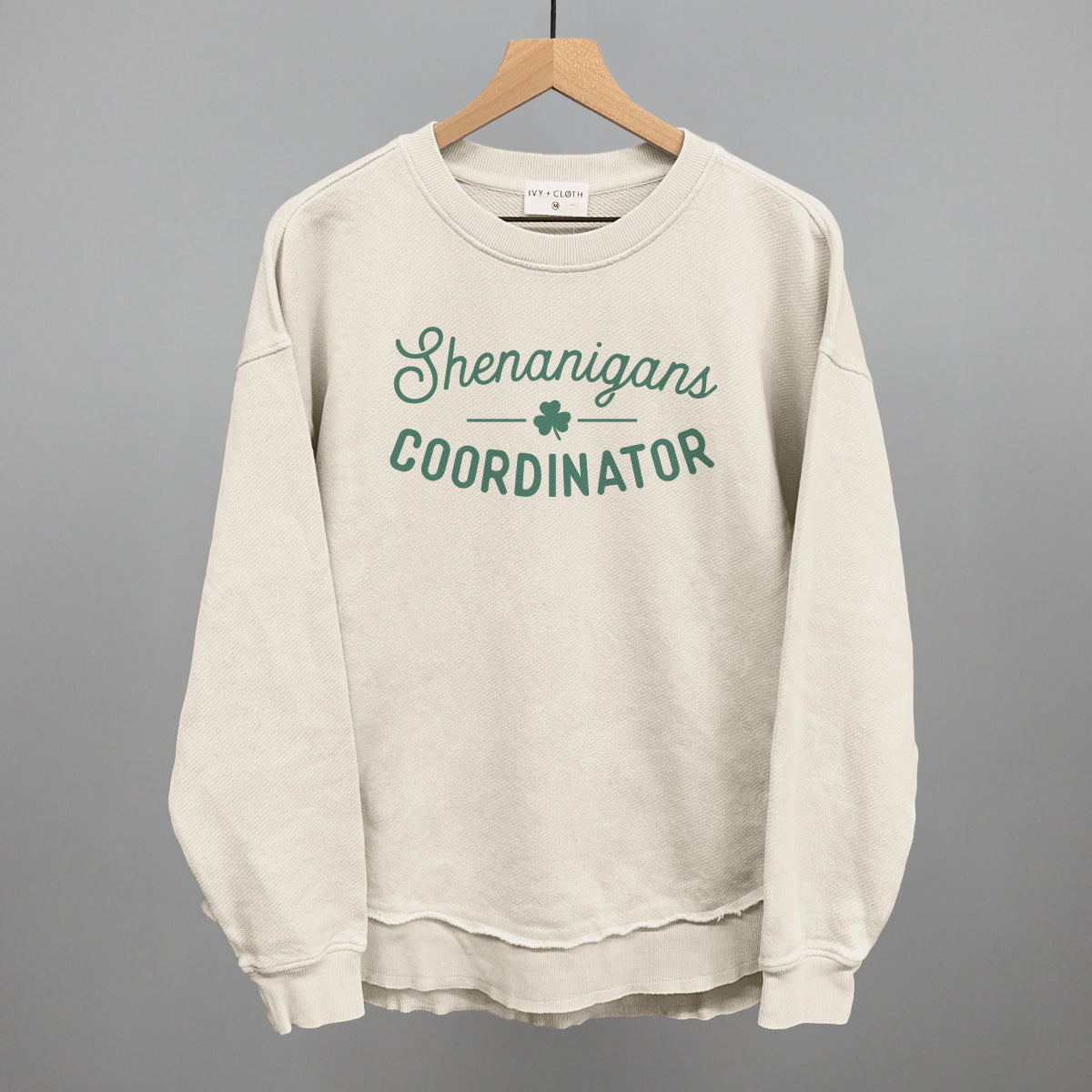 Shenanigans Coordinator Funny Oversized Terry Poncho in Tapioca – Ivy + Cloth