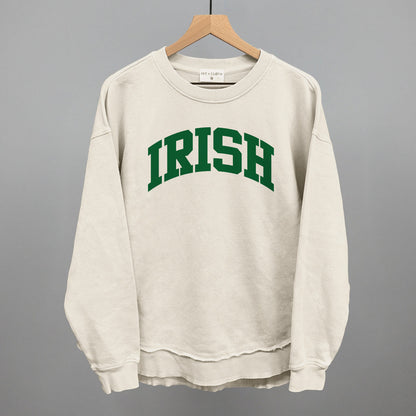 Irish Collegiate Funny Oversized Terry Poncho in Tapioca – Ivy + Cloth