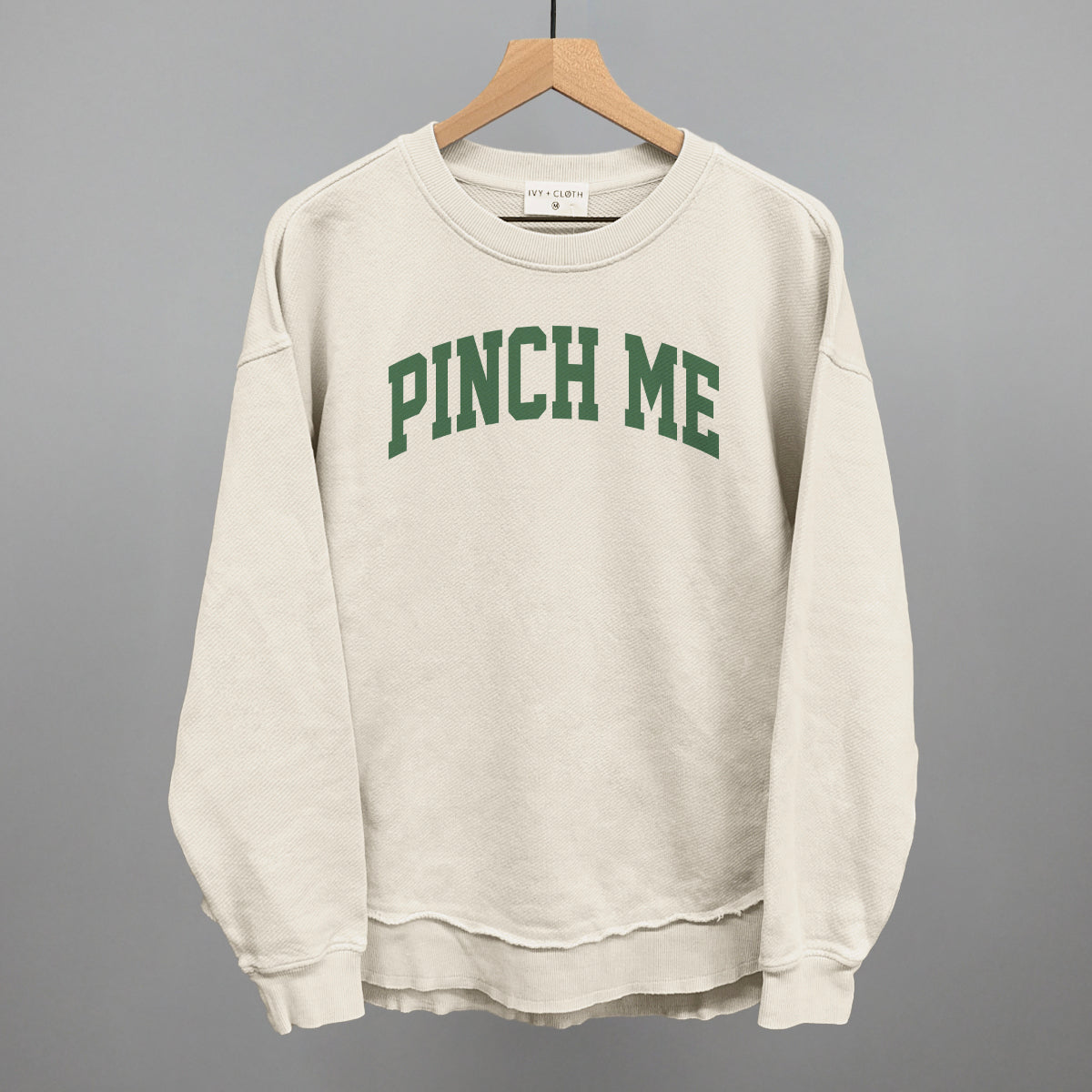 Pinch Me Arch Funny Oversized Terry Poncho in Tapioca – Ivy + Cloth