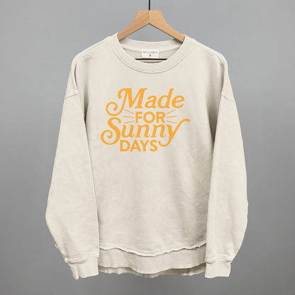 Made For Sunny Days Summer graphic top in Tapioca